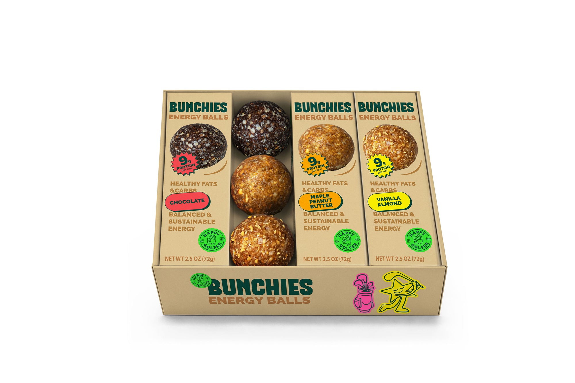 BUNCHIES Energy Balls – Variety Gift Pack (4-Pack)