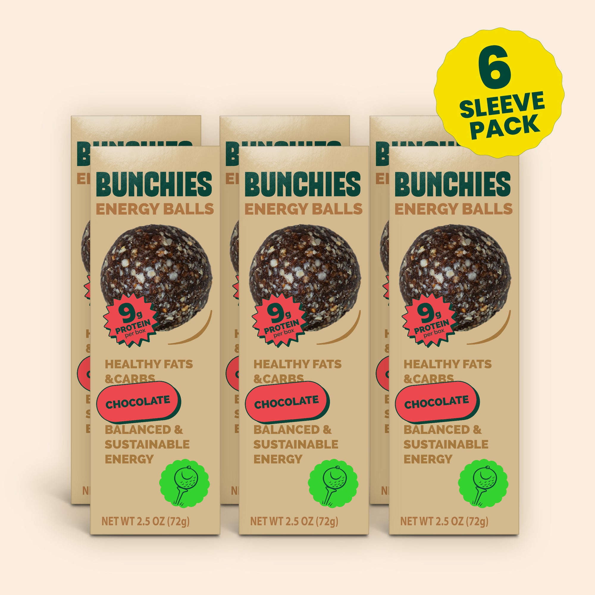 WHOLESALE 6pk / BUNCHIES Energy Balls – Chocolate