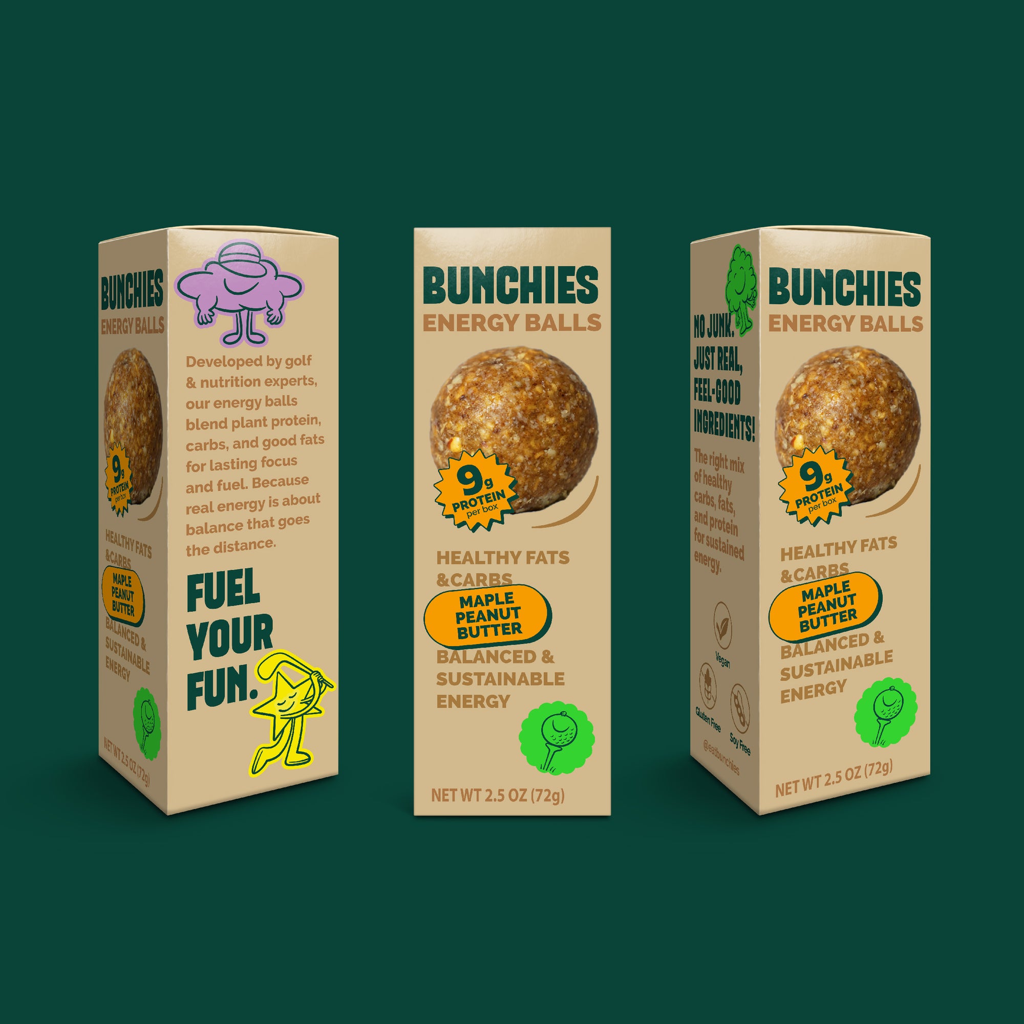 WHOLESALE 24pk / BUNCHIES Energy Balls – Maple Peanut Butter