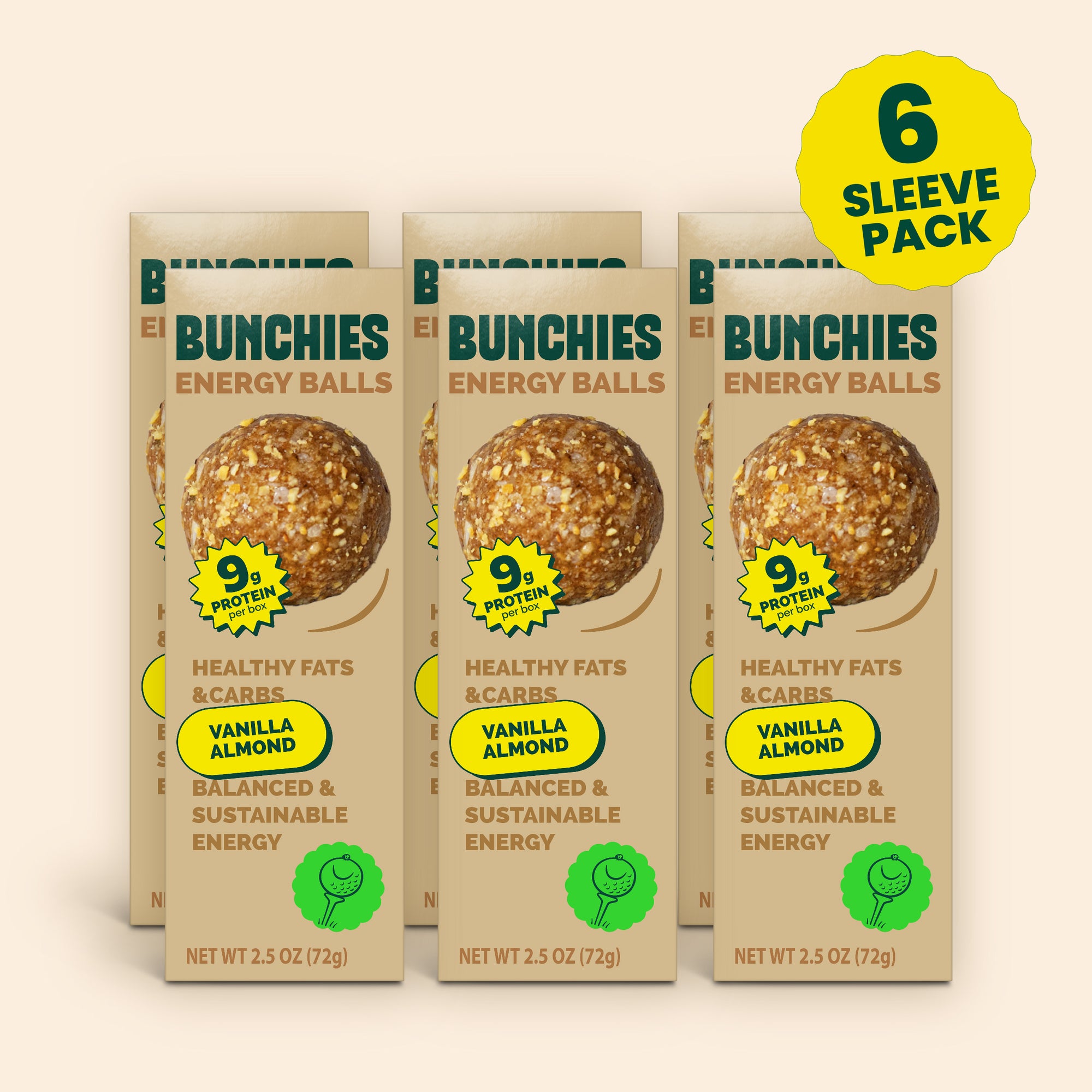 WHOLESALE 6pk / BUNCHIES Energy Balls – Vanilla Almond