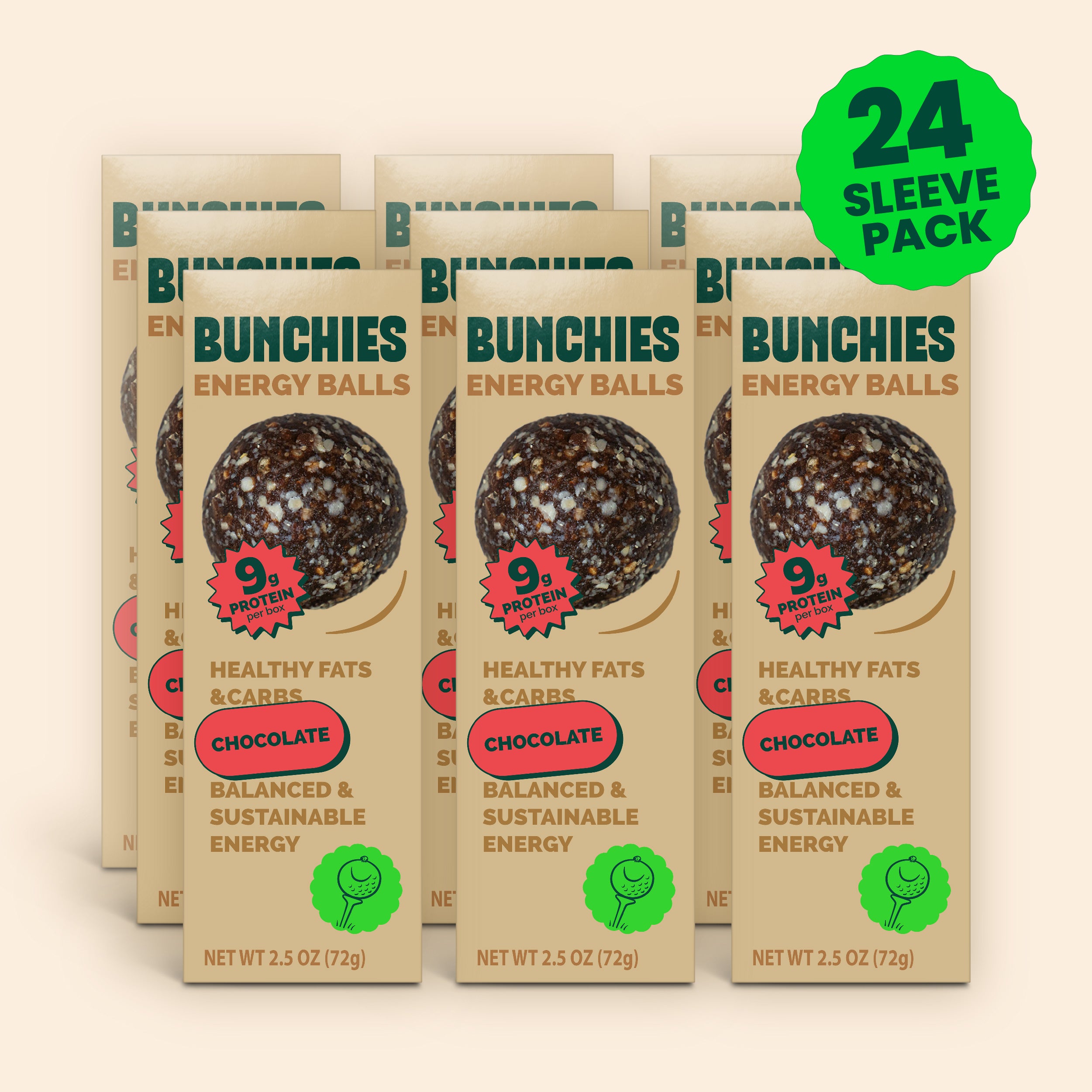 WHOLESALE 24pk / BUNCHIES Energy Balls – Chocolate
