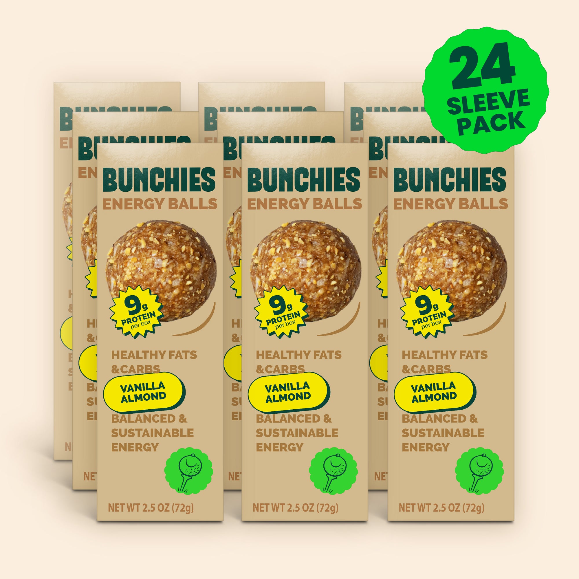 WHOLESALE 24pk / BUNCHIES Energy Balls – Vanilla Almond